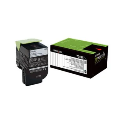 TONER LEXMARK COLOR 70C80K0 NEGRO