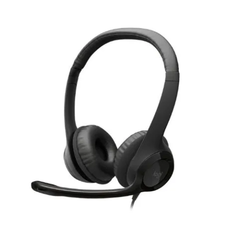 LOGITECH HEADSET H390 BLACK USB-C